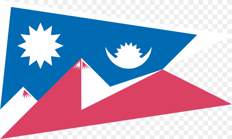 Nepal Flag Normal, Triangle Png Image