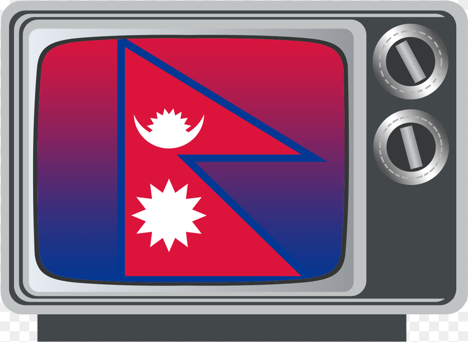 Nepal Flag On Tv European Tv, Computer Hardware, Electronics, Hardware, Monitor Png