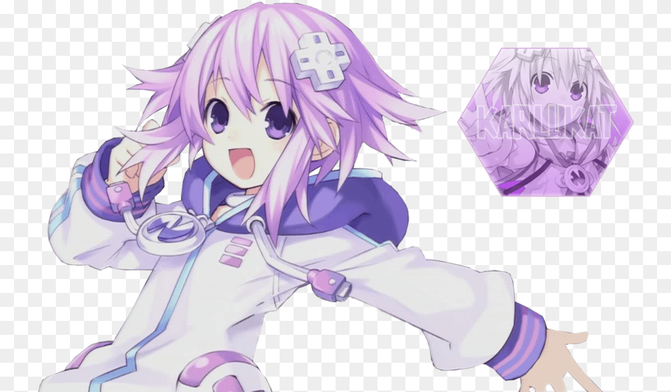 Neptune Game Clip Hyperdimension Neptunia Tied Up, Book, Comics, Publication, Person Free Transparent Png