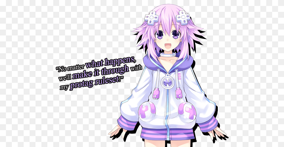 Neptune Neptune Hyperdimension Neptunia, Book, Comics, Publication, Baby Free Png Download