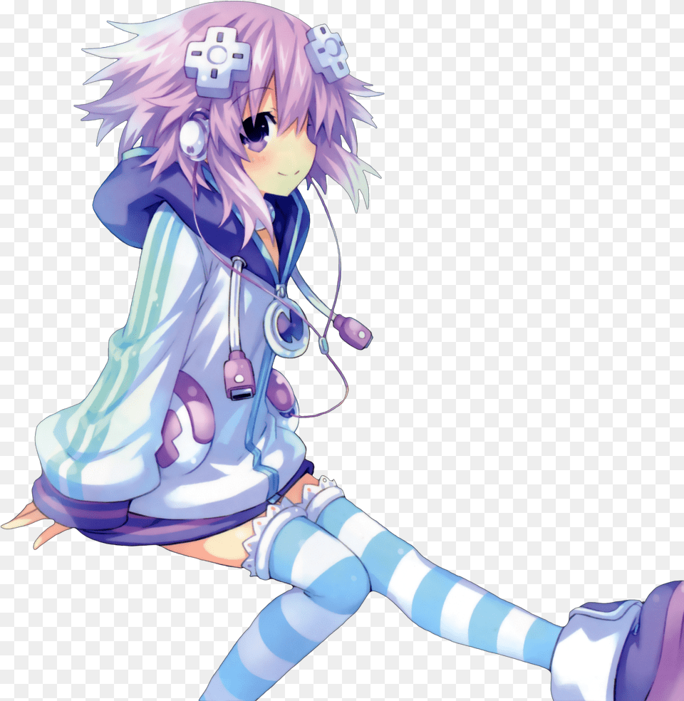 Neptune Neptunia Hyperdimensionneptunia Freetoedit Hyperdimension Neptunia Neptune Render, Book, Comics, Publication, Baby Png Image