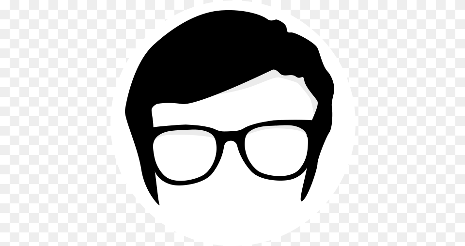Nerd 1 Image Nerd, Accessories, Glasses, Stencil, Adult Free Png Download