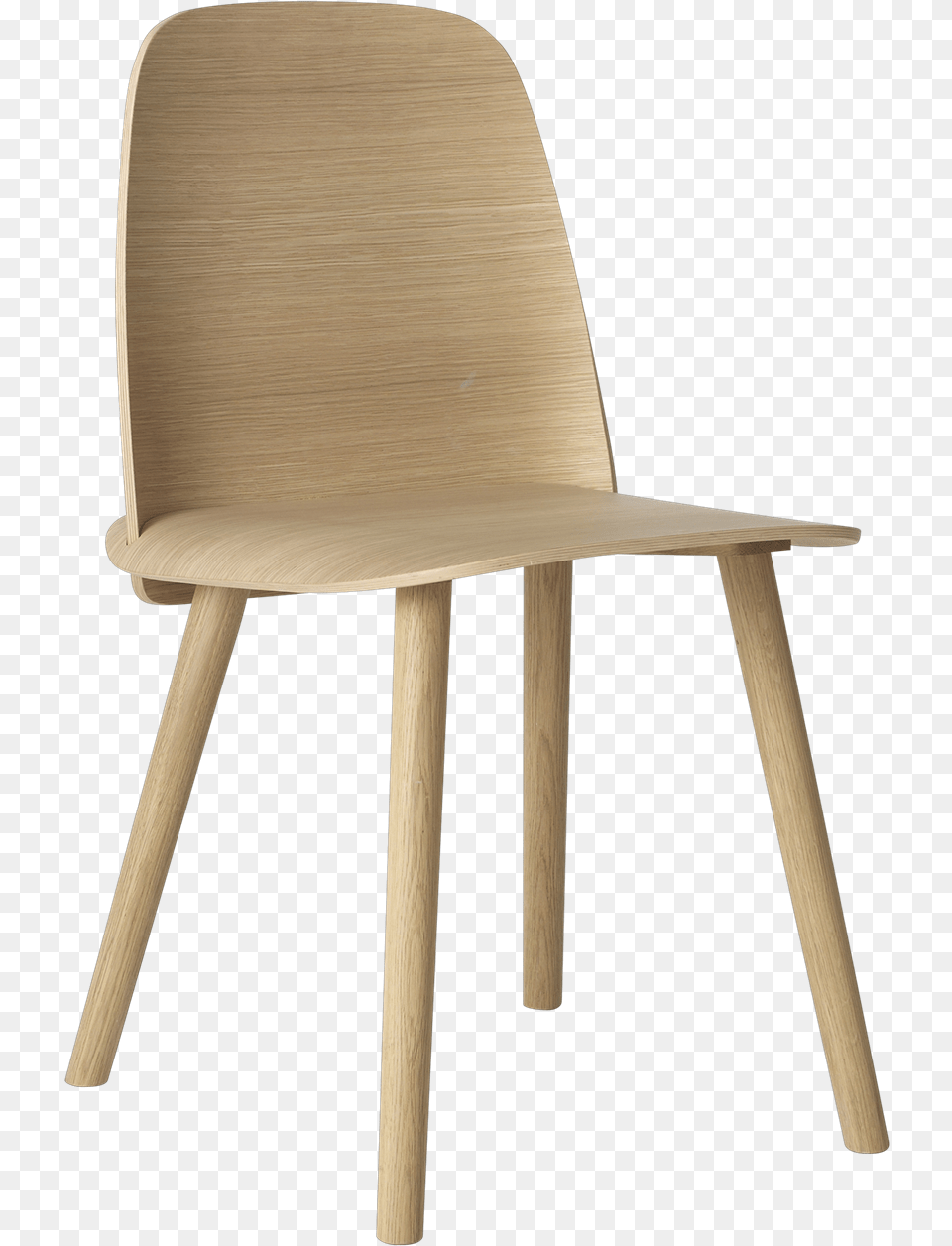 Nerd Chair Oak Muuto Nerd Chair, Furniture, Plywood, Wood Png Image