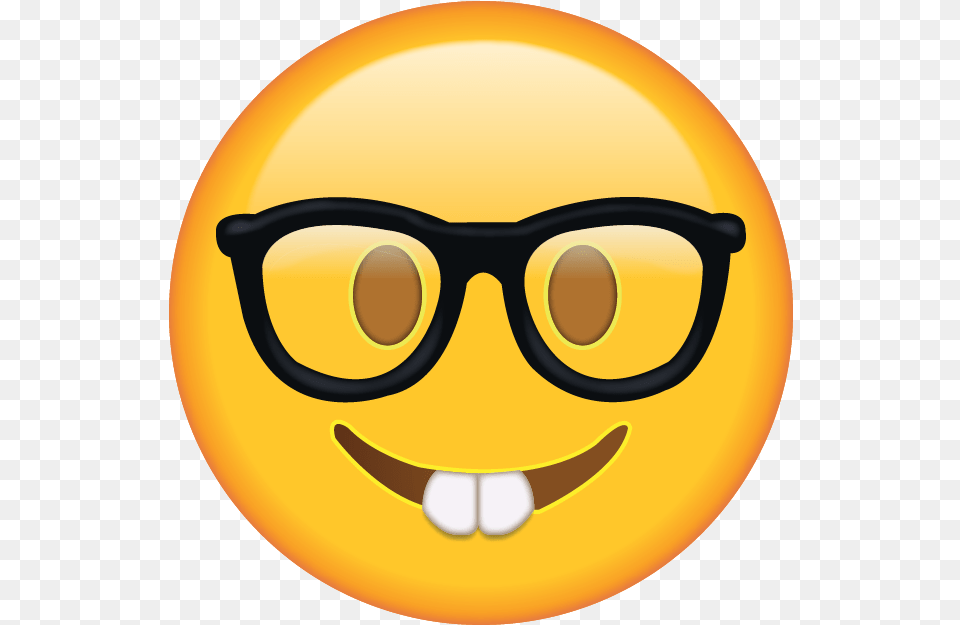 Nerd Emoji, Accessories, Glasses, Goggles, Disk Png Image