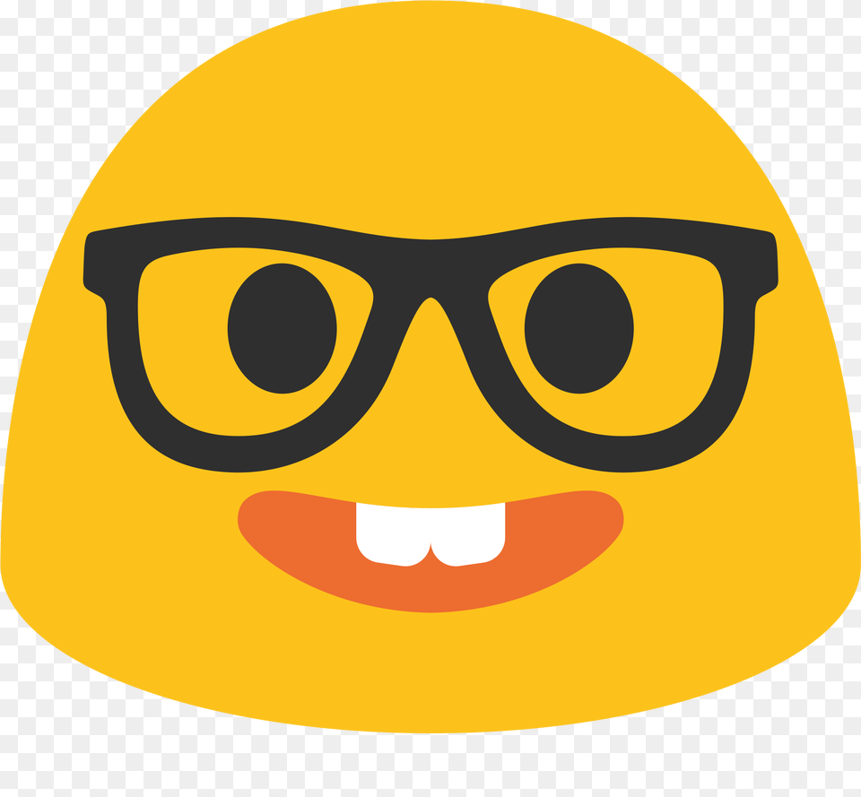 Nerd Emoji Glass Clip Stock Background Nerd Emoji, Accessories, Glasses, Clothing, Hat Png Image