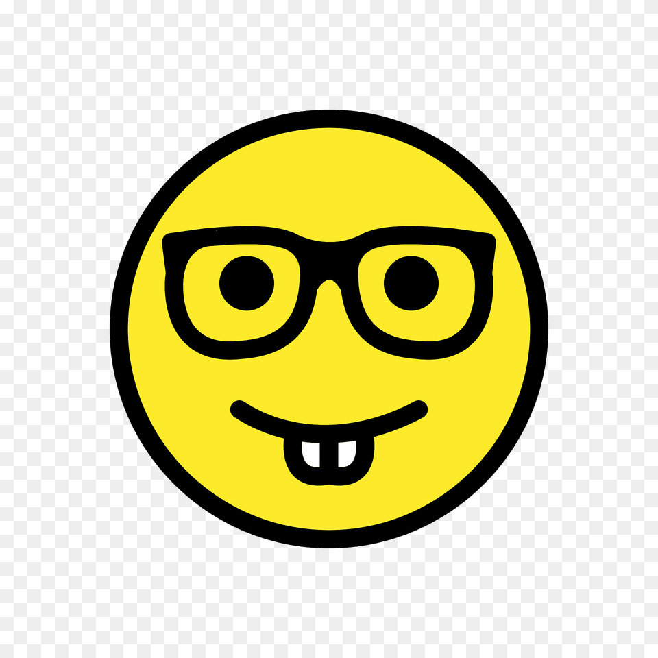 Nerd Face Emoji Clipart, Accessories, Glasses, Person, Logo Free Png