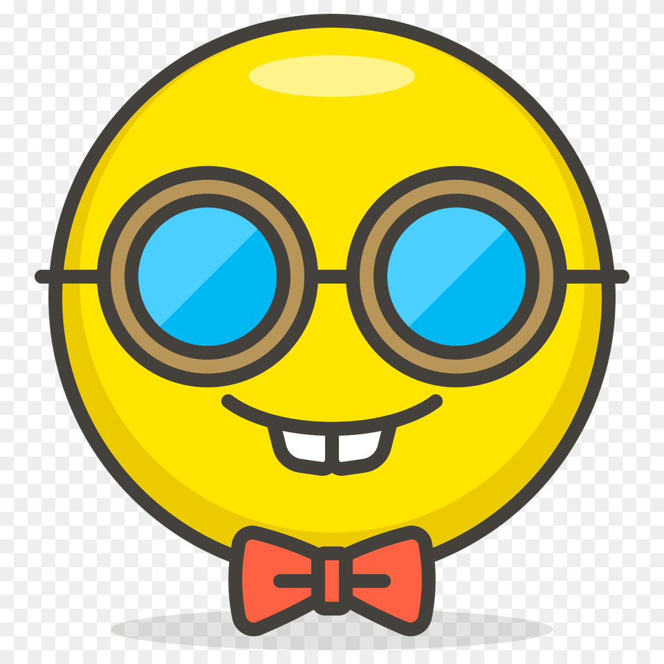Nerd Face Emoji Clipart, Accessories, Formal Wear, Tie, Goggles Free Png