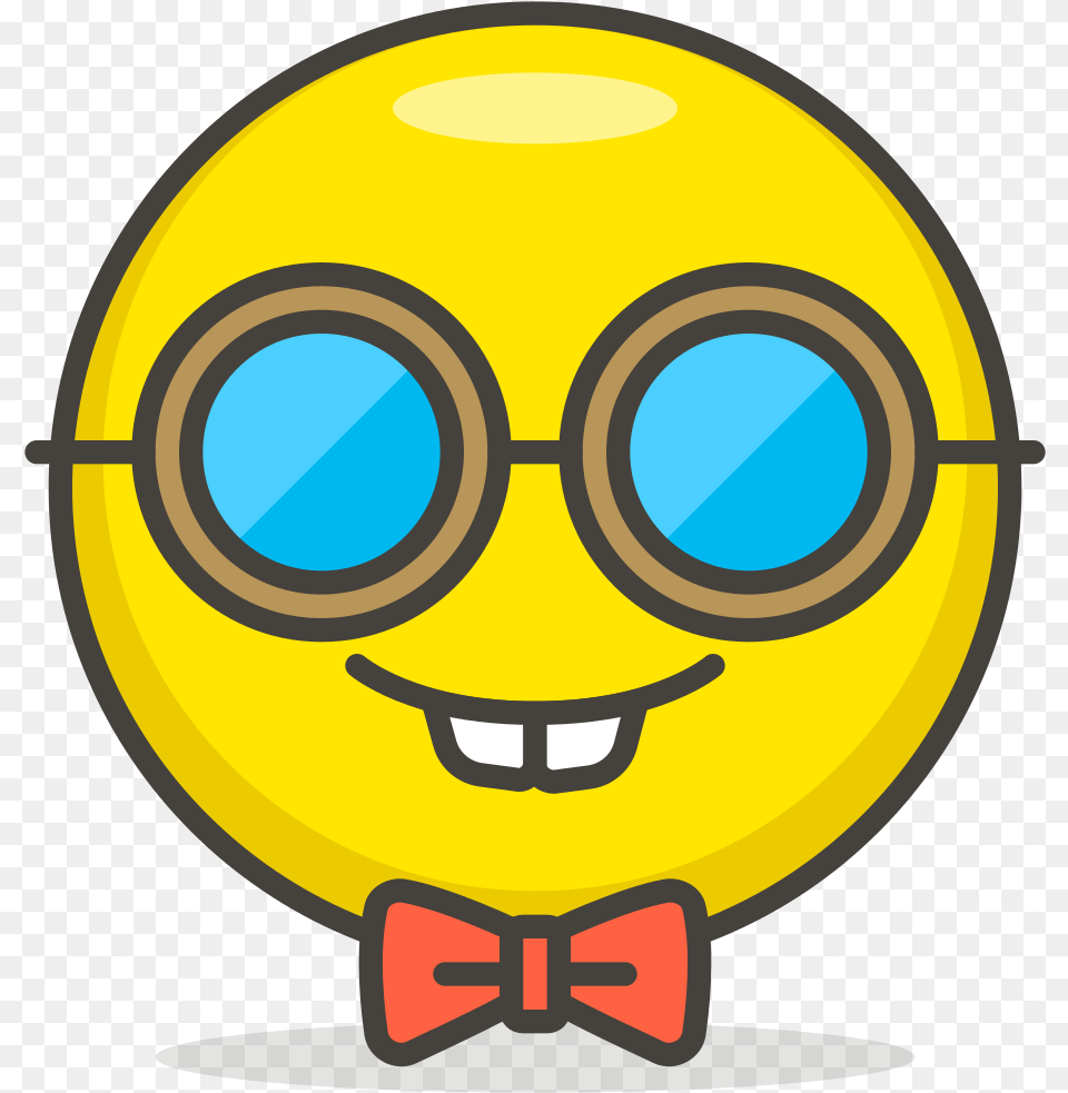 Nerd Face Whatsapp Emoji Nerd Face, Accessories, Formal Wear, Tie, Disk Free Png