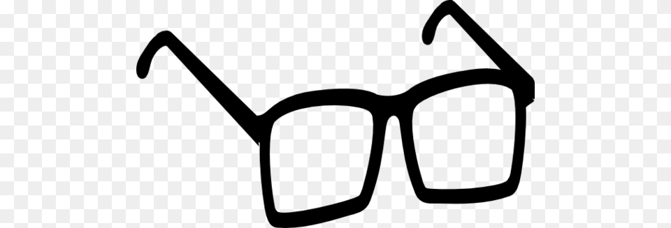Nerd Glasses Clipart, Gray Free Png