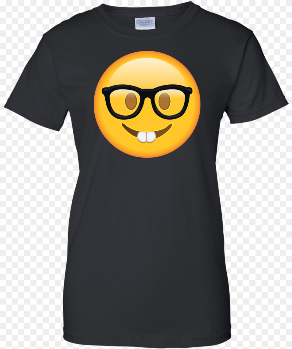 Nerd Glasses Emoji Shirt Hoodie Tank Queens Are Born On 26 April, Clothing, T-shirt, Accessories Png