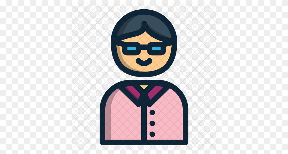 Nerd Icon Cartoon, People, Person, Face, Head Png Image