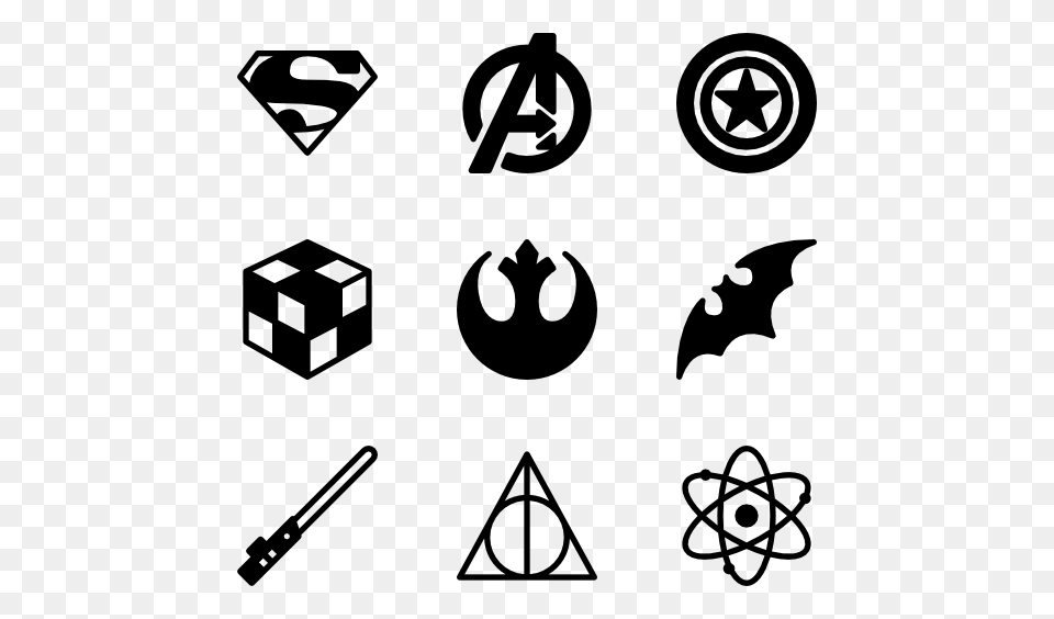 Nerd Icons, Gray Free Png