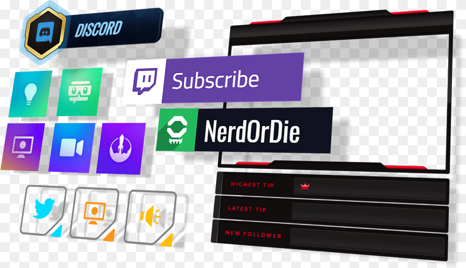 Nerd Or Die Twitch, Computer Hardware, Electronics, Hardware, Monitor Png