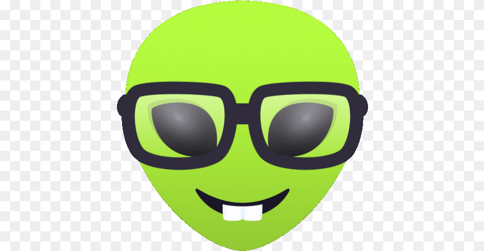 Nerdy Alien Gif Nerdy Alien Joypixels Discover U0026 Share Gifs Del Liceo Aduanero, Accessories, Goggles, Glasses, Face Png Image