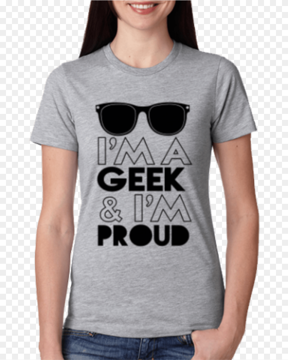 Nerdy Glasses Download Heather Grey Color Shirt, Accessories, Clothing, Sunglasses, T-shirt Png Image
