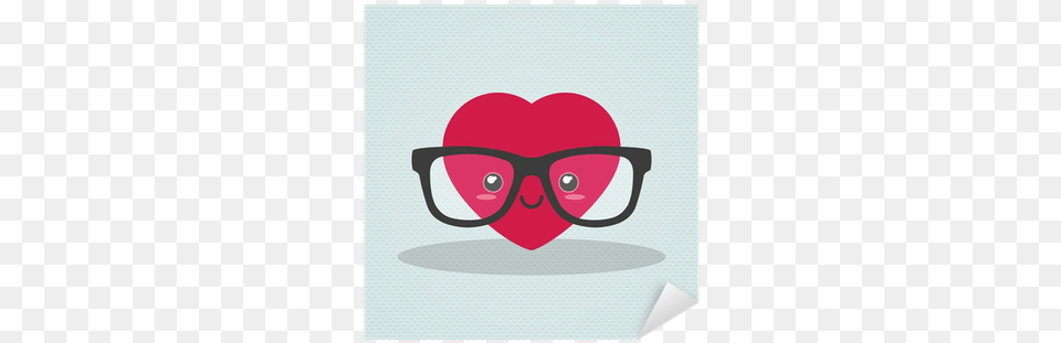 Nerdy Heart With Glasses Nerd Love, Accessories Free Transparent Png