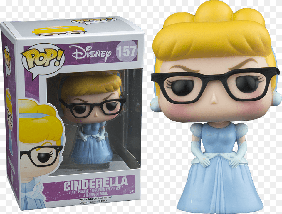 Nerdy Hipster Cinderella Pop Vinyl Figure, Doll, Toy, Person, Accessories Free Png