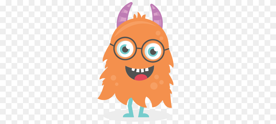 Nerdyl Monster Svg Cutting File Cut Files For Cute Orange Monster Clipart, Animal, Mammal, Pig, Face Free Transparent Png
