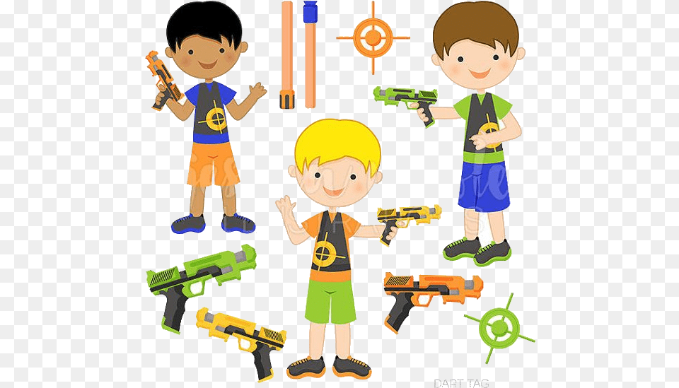 Nerf Gun Guns Clipart For And Use Images In Presentations, Baby, Person, Toy, Face Free Png Download