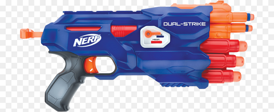 Nerf Gun Image Clipart Transparent Nerf Mega Dual Strike, Device, Power Drill, Tool, Toy Png