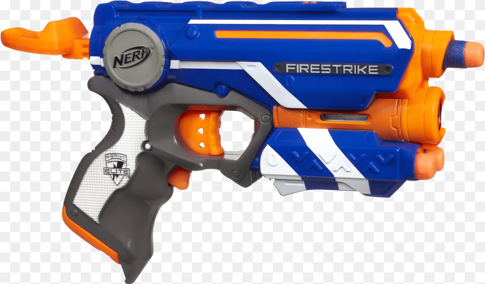 Nerf Gun Nerf Elite Firestrike, Toy, Water Gun, Firearm, Handgun Free Transparent Png