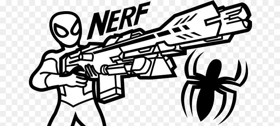 Nerf Gun Old Fashioned Coloring Pages Adornment Trending Nerf Gun Coloring Pages, Firearm, Rifle, Weapon, Dynamite Png Image