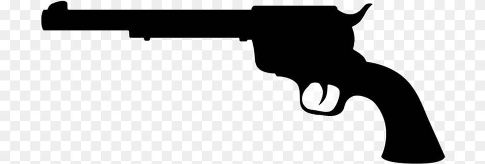 Nerf Gun Silhouette At Getdrawings Com For Clip Revolver Silhouette Clip Art, Firearm, Handgun, Weapon Free Transparent Png