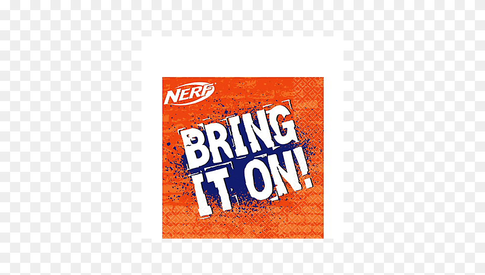 Nerf Large Party Napkins, Advertisement, Poster, Text Free Png