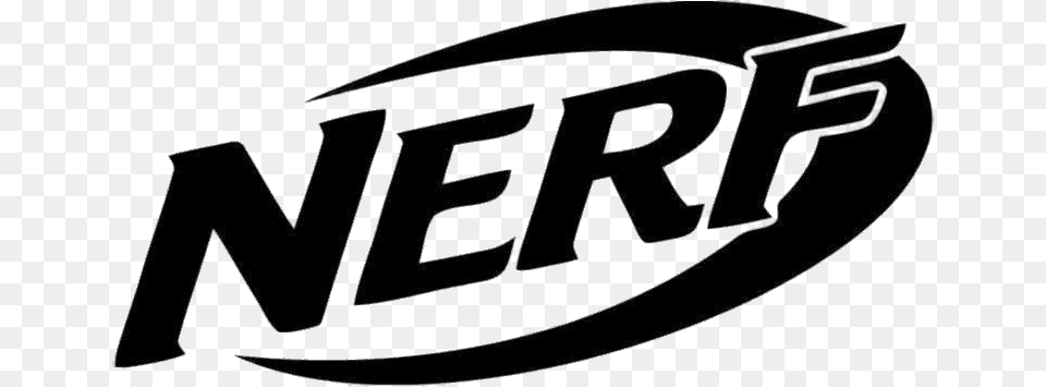 Nerf Logo Black And White Png Image