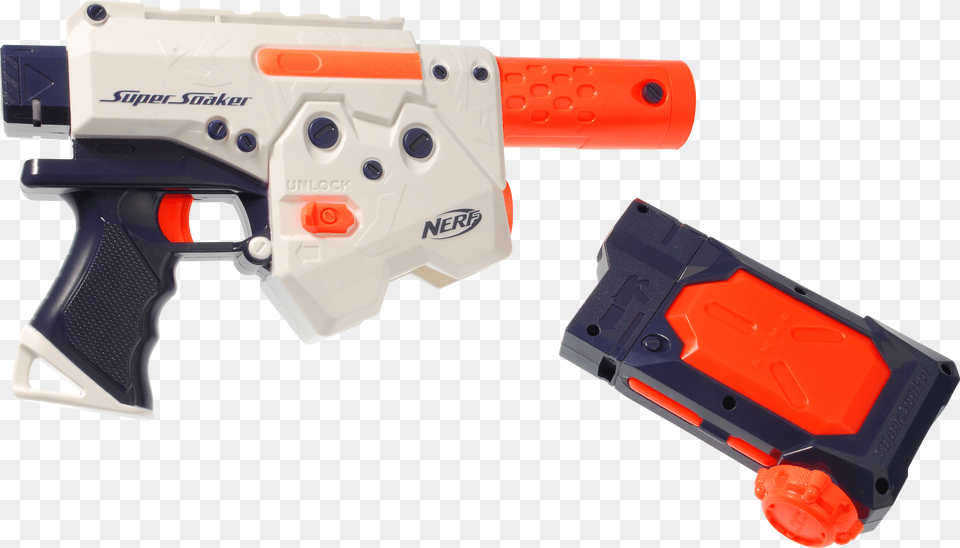 Nerf N Strike Elite Super Soaker Toy Water Gun Water Gun Nerf Super Soaker Thunderstorm, Firearm, Weapon, Handgun Free Png