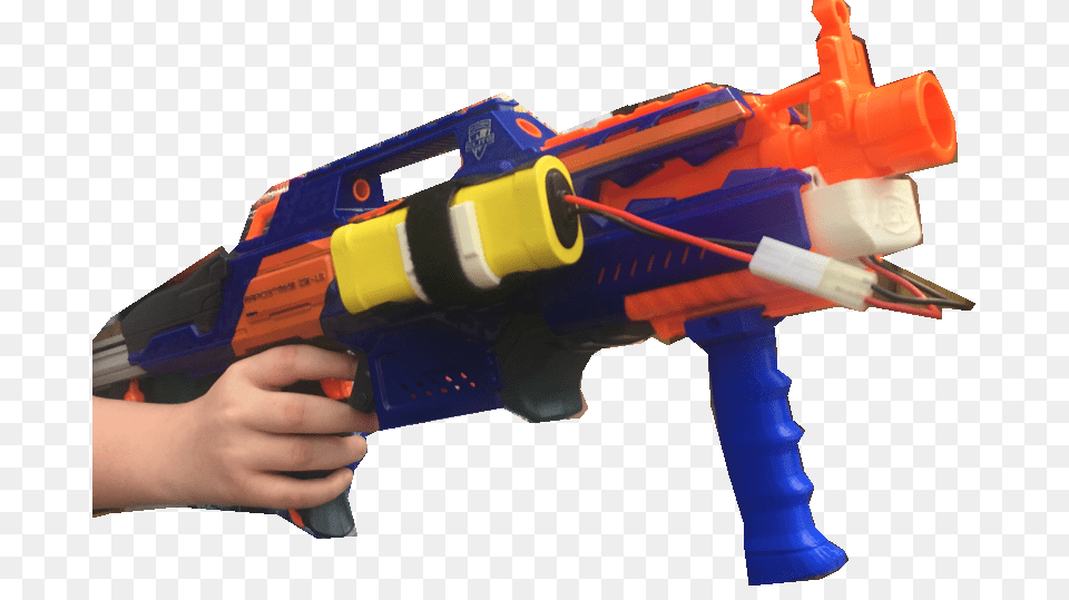 Nerf Rapidstrike Battery Mod, Toy, Water Gun Png Image