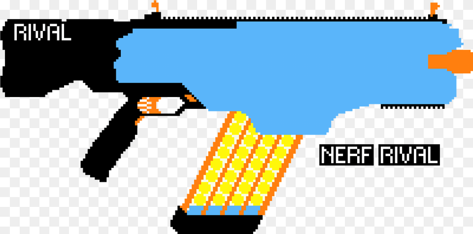 Nerf Rival Khaos Nerf En Pixel Art Free Transparent Png