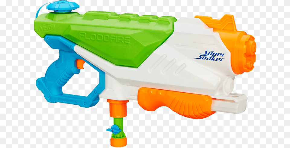 Nerf Super Soaker Floodfire Nerf, Toy, Water Gun Png Image