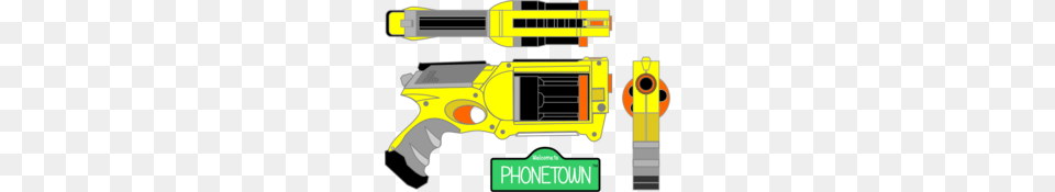 Nerf War Logo Clipart, Firearm, Weapon, Gun, Handgun Png Image