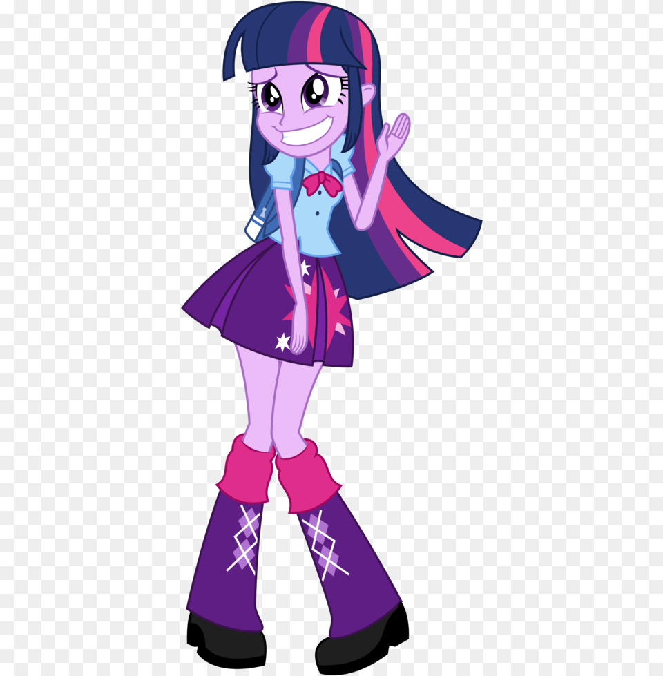 Nerves Clipart Embarrassed Person Princess Human Twilight Sparkle, Book, Publication, Purple, Comics Png Image