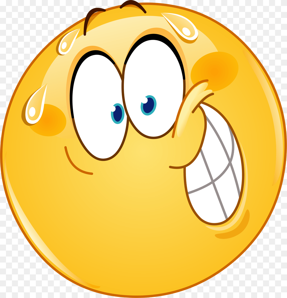 Nervous Emoji Decal Emoticon Nervous Free Png