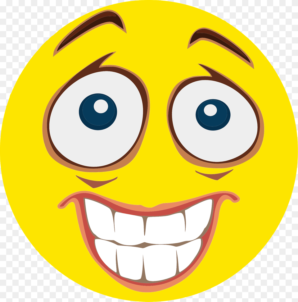 Nervous Smiley Clipart, Disk Free Png