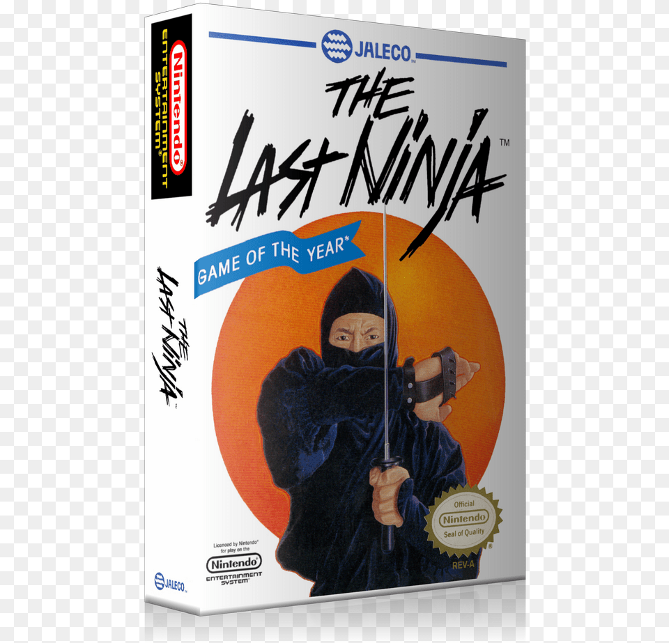 Nes Last Ninja Retail Game Cover To Fit A Ugc Style Last Ninja Nes Boxart, Adult, Book, Female, Person Png Image