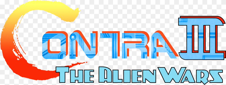 Nes Logo Contra Iii The Alien Wars Title Free Png