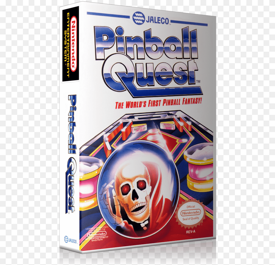 Nes Pinball Quest Retail Game Cover To Fit A Ugc Style Pinball Quest Nes Cover, Advertisement, Poster, Tape, Face Free Transparent Png