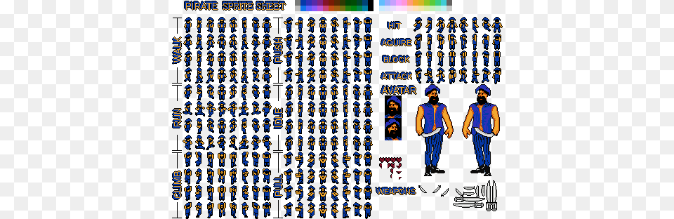 Nes Pirate Sprite Sheet 2 Illustration, Text, Adult, Male, Man Free Png Download