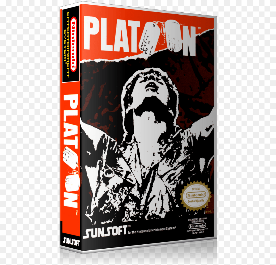 Nes Platoon Retail Game Cover To Fit A Ugc Style Replacement Platoon Nes Box, Publication, Advertisement, Book, Poster Free Png