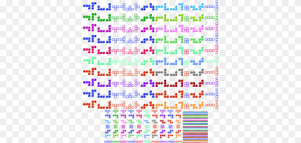 Nes Tetris Sprite Sheet Free Png Download