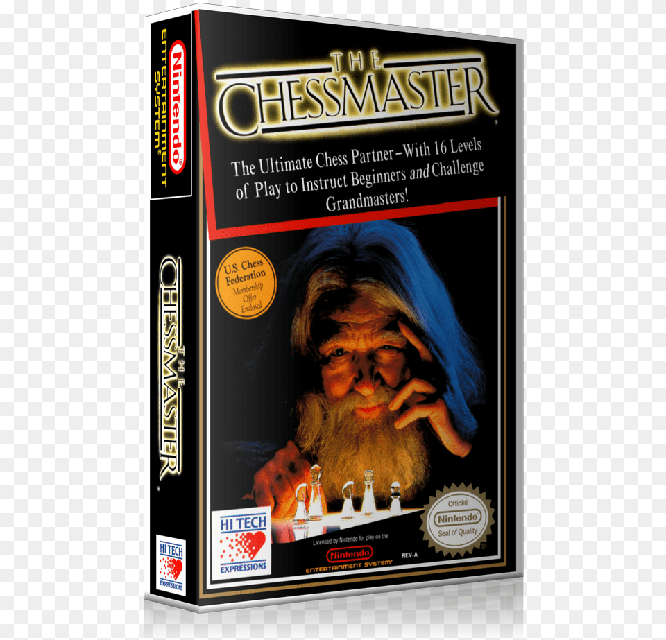 Nes The Chessmaster Retail Game Cover To Fit A Ugc, Advertisement, Adult, Person, Female Free Png Download