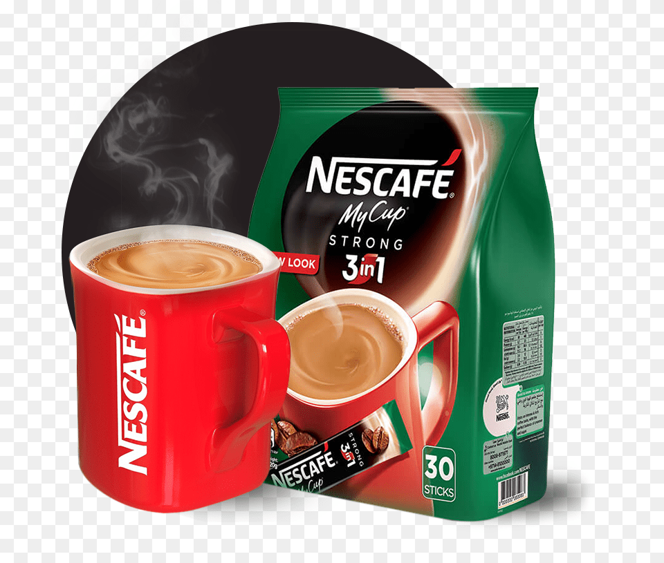 Nescaf My Cup 3in1 Strong Coffee Mix Nescafe Coffe, Beverage, Coffee Cup, Espresso Png