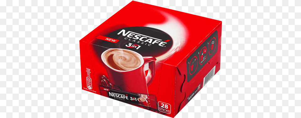 Nescafe Classic 3 In 1 Case Nestl Nescafe Classic 3 In 1 Case 28 X 175g Coffee, Cup, Beverage, Chocolate, Dessert Png Image