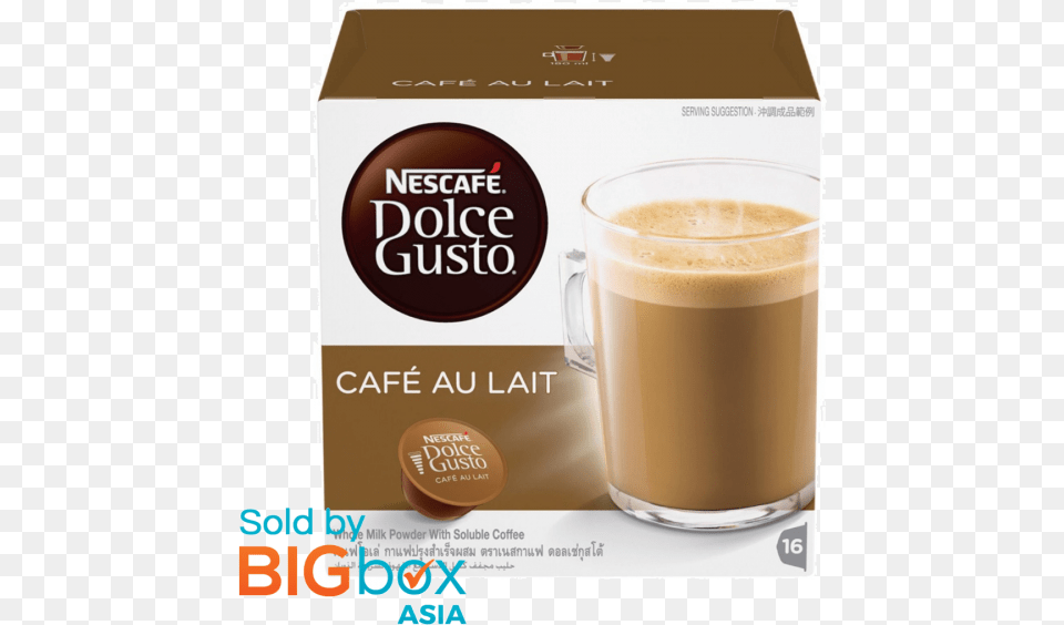 Nescafe Dolce Gusto Cafe Au Lait 16 X 10g Nescafe Dolce Gusto, Beverage, Coffee, Coffee Cup, Cup Png Image