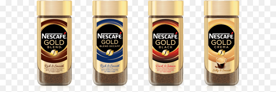 Nescafe Gold Blend Decaffeinated Instant Coffee, Can, Tin Free Png