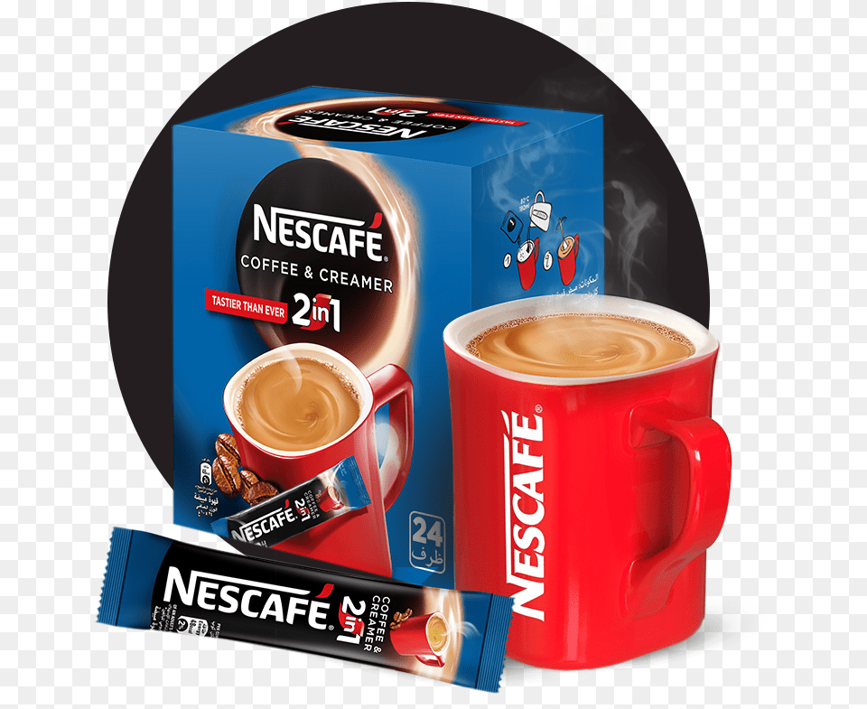 Nescafe Transparent Nescafe 2 In 1 Coffee Creamer, Cup, Beverage, Coffee Cup, Espresso Png Image