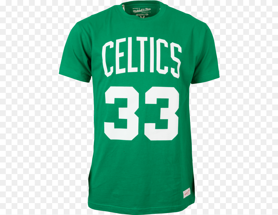 Ness Boston Celtics Hardwood Classics Larry Bird Boston Celtics Jersey, Clothing, Shirt, T-shirt Png Image